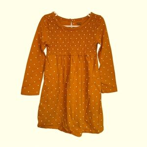 Carter’s Yellow Polka Dot Long Sleeve Dress